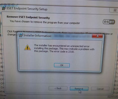 eset uninstall tool|unable to uninstall eset.